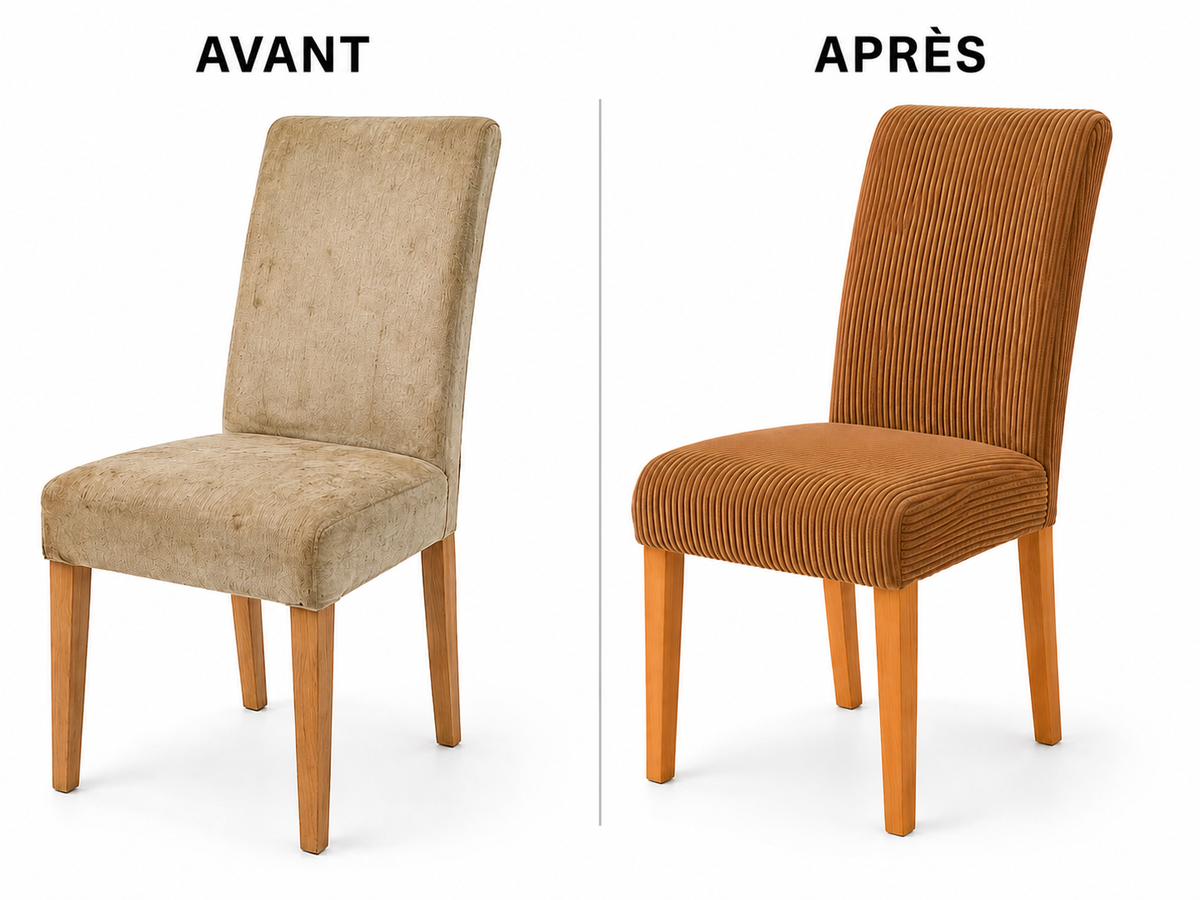 Avant / Après housse ATLAS HOME